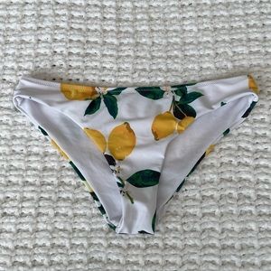 Shekini Lemon Print Cheeky Bikini Bottoms size S